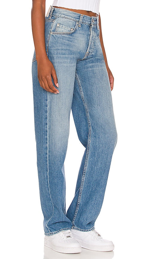 GRLFRND Bella Low Rise Boyfriend in Blue