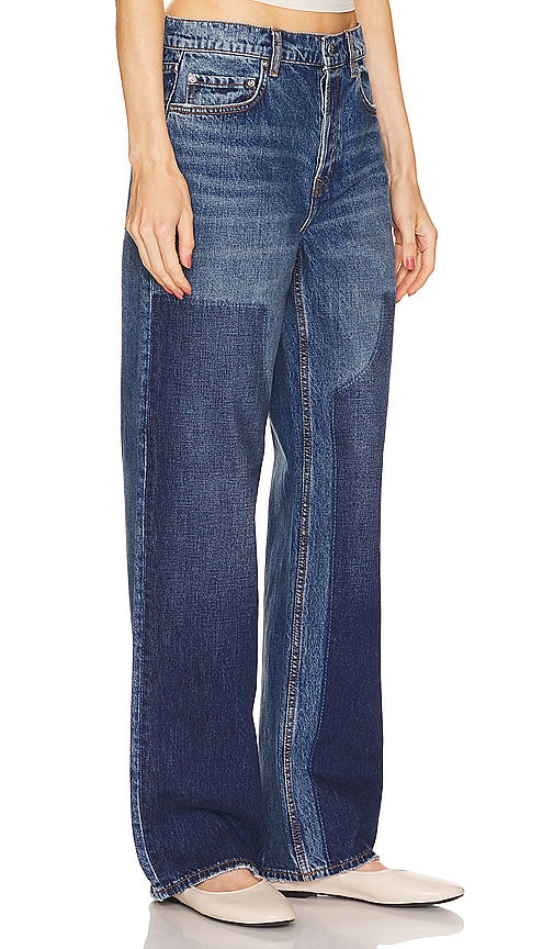 GRLFRND Bella Low Rise Boyfriend in Blue