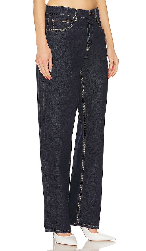 GRLFRND Bella Low Rise Boyfriend in Blue