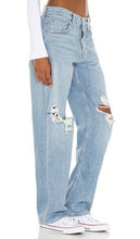 GRLFRND Bella Low Rise Boyfriend in Blue