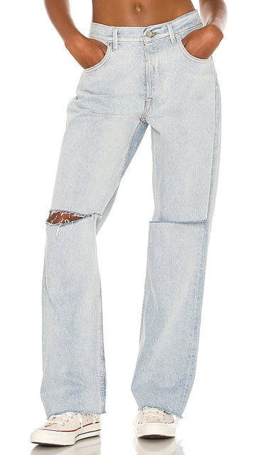 GRLFRND Bella Low Rise Boyfriend in Blue - GRLFRND Bella Boyfriend taille basse en bleu - GRLFRND Bella 低腰男友蓝色衣服 - GRLFRND Bella Low Rise Boyfriend in Blau - GRLFRND Bella 로우라이즈 보이프렌드 in 블루 - GRLFRND Bella fidanzato a vita bassa in blu