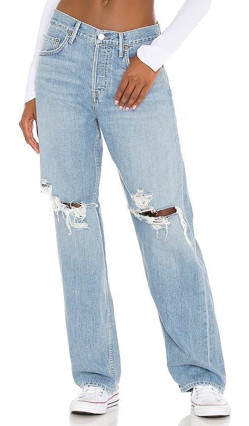 GRLFRND Bella Low Rise Boyfriend in Blue - GRLFRND Bella Boyfriend taille basse en bleu - GRLFRND Bella 低腰男友蓝色衣服 - GRLFRND Bella Low Rise Boyfriend in Blau - GRLFRND Bella 로우라이즈 보이프렌드 in 블루 - GRLFRND Bella fidanzato a vita bassa in blu