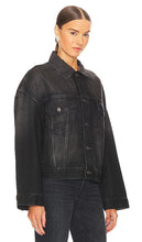 GRLFRND Christi Oversized Denim Jacket in Black
