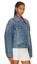 GRLFRND Christi Oversized Denim Jacket in Blue