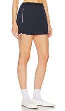 GRLFRND Cinched Mini Skirt in Navy