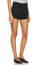 GRLFRND Cindy High Rise Cut Off in Black