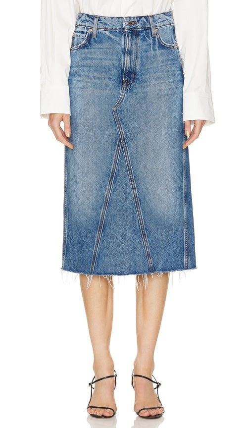 GRLFRND Darcy Mid Rise Column Midi Skirt in Blue - GRLFRND Darcy - Jupe mi-longue colonne taille moyenne en bleu - GRLFRND Darcy 蓝色中腰直筒中长半身裙 - GRLFRND Darcy Mid Rise Column Midirock in Blau - GRLFRND Darcy 미드 라이즈 컬럼 미디 스커트블루 색상 - GRLFRND Gonna longuette a colonna Darcy a vita media in blu