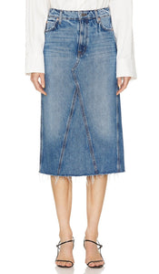 GRLFRND Darcy Mid Rise Column Midi Skirt in Blue - GRLFRND Darcy - Jupe mi-longue colonne taille moyenne en bleu - GRLFRND Darcy 蓝色中腰直筒中长半身裙 - GRLFRND Darcy Mid Rise Column Midirock in Blau - GRLFRND Darcy 미드 라이즈 컬럼 미디 스커트블루 색상 - GRLFRND Gonna longuette a colonna Darcy a vita media in blu