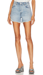GRLFRND Eliana High Rise Cut Off in Blue - GRLFRND Eliana taille haute coupée en bleu - GRLFRND Eliana 高层蓝色隔断 - GRLFRND Eliana High Rise Cut Off in Blau - GRLFRND 엘리아나 하이라이즈 컷오프 블루 색상 - GRLFRND Eliana a vita alta tagliata in blu