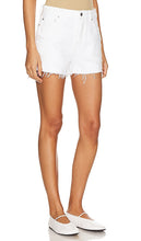 GRLFRND Eliana High Rise Cut Off in White