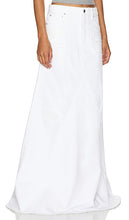 GRLFRND Fiona Godet Maxi Skirt in White