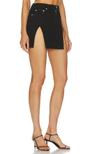 GRLFRND Jasmine Mini Skirt With Double Slit in Black