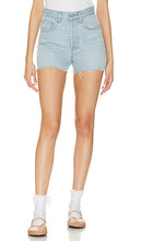 GRLFRND Jules Super High Rise Vintage Short in Blue - GRLFRND Jules - Short vintage taille très haute en bleu - GRLFRND Jules 蓝色超高腰复古短裤 - GRLFRND Jules Super High Rise Vintage Short in Blau - GRLFRND Jules 슈퍼 하이라이즈 빈티지 쇼츠 블루 색상 - GRLFRND Jules pantaloncini vintage a vita super alta in blu