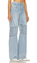 GRLFRND Mariah Wide Leg Racer Jean in Blue