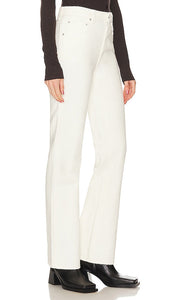 GRLFRND Melanie High Rise Boot Cut in Ivory