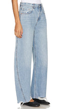 GRLFRND Paola Barrel Leg Jean in Blue
