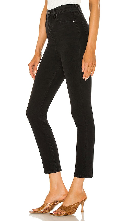 GRLFRND Piper Super High Rise Stretch Slim in Black