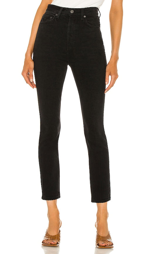 GRLFRND Piper Super High Rise Stretch Slim in Black - GRLFRND Piper - Slim taille très haute extensible - Noir - GRLFRND Piper 超高腰弹力修身黑色 - GRLFRND Piper Super High Rise Stretch Slim in Schwarz - GRLFRND 파이퍼 슈퍼 하이 라이즈 스트레치 슬림 블랙 색상 - GRLFRND Piper elasticizzato a vita super alta slim in nero