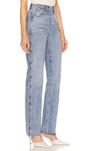 GRLFRND Sara Super High Rise Straight in Blue