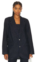 GRLFRND Sloane Denim Blazer in Blue