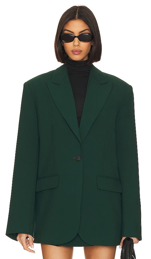 GRLFRND The Big Blazer in Green