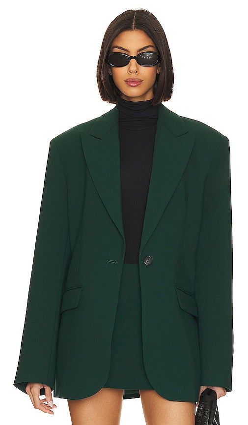 GRLFRND The Big Blazer in Green