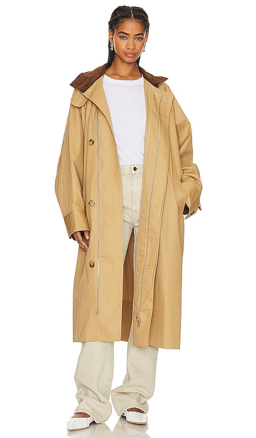GRLFRND The Big Car Coat in Tan - GRLFRND Le manteau Big Car en beige - GRLFRND 棕褐色 Big Car 大衣 - GRLFRND Der große Automantel in Hellbraun - GRLFRND 더 빅 카 코트 - GRLFRND Il grande cappotto da auto in marrone chiaro