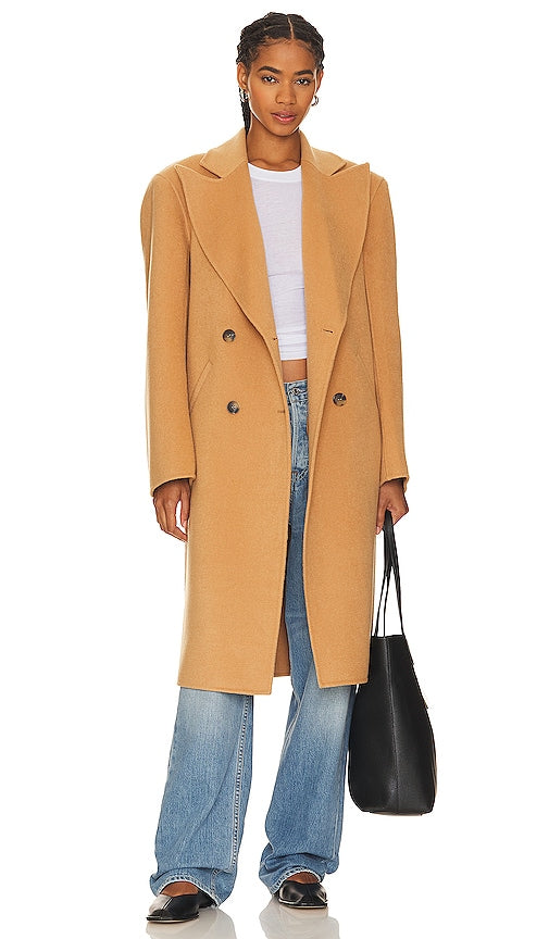 GRLFRND The Big Winter Coat in Tan - GRLFRND Le grand manteau d'hiver en beige - GRLFRND 棕褐色大号冬季外套 - GRLFRND Der große Wintermantel in Hellbraun - GRLFRND 탠 컬러의 빅 윈터 코트 - GRLFRND Il grande cappotto invernale color marrone chiaro