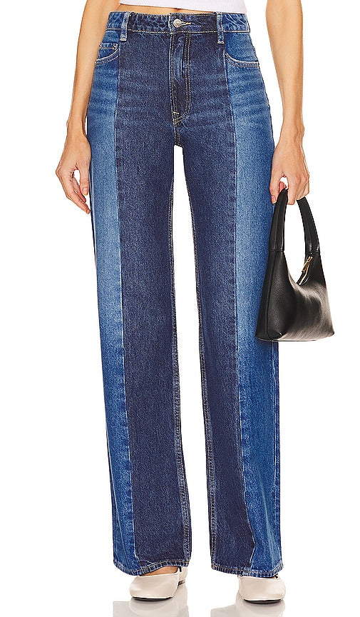 GRLFRND Vera Seamed Tonal Flare in Blue - GRLFRND Vera - Flare ton sur ton cousu en bleu - GRLFRND Vera 蓝色接缝色调喇叭形 - GRLFRND Vera Tonal Flare mit Naht in Blau - GRLFRND Vera Seamed 토널 플레어 블루 색상 - GRLFRND Svasatura tonale cucita Vera in blu