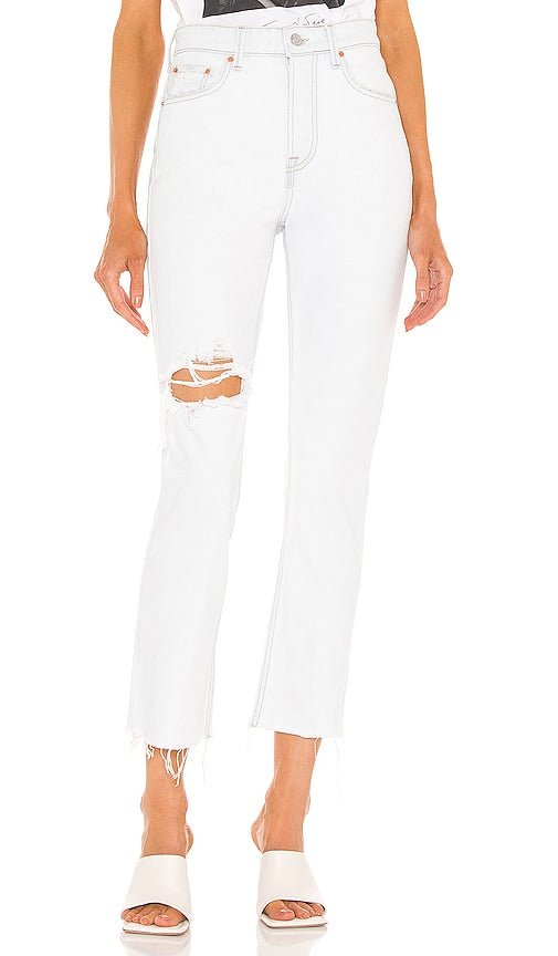 GRLFRND Karolina High Rise Straight Crop in Blue - GRLFRND Karolina - Short droit taille haute en bleu - GRLFRND Karolina 高腰直筒短款蓝色 - GRLFRND Karolina High Rise Straight Crop in Blau - GRLFRND Karolina 하이라이즈 스트레이트 크롭 색상 - GRLFRND Karolina Crop dritto a vita alta in blu