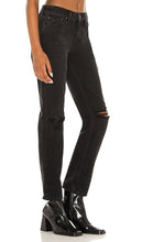 GRLFRND Kate Low Rise Slim Crop in Black