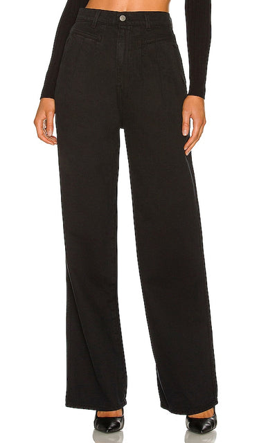 GRLFRND Morgan Pleated Low Rise in Black - GRLFRND Morgan taille basse plissée en noir - GRLFRND 黑色摩根褶裥低腰连衣裙 - GRLFRND Morgan Plissee Low Rise in Schwarz - GRLFRND Morgan 플리츠 로우라이즈 블랙 색상 - GRLFRND Morgan vita bassa plissettata in nero