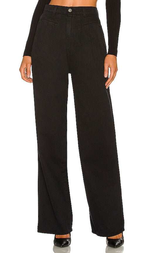 GRLFRND Morgan Pleated Low Rise in Black - GRLFRND Morgan taille basse plissée en noir - GRLFRND 黑色摩根褶裥低腰连衣裙 - GRLFRND Morgan Plissee Low Rise in Schwarz - GRLFRND Morgan 플리츠 로우라이즈 블랙 색상 - GRLFRND Morgan vita bassa plissettata in nero