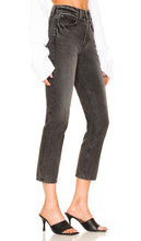 GRLFRND Karolina High Rise Straight Crop in Black