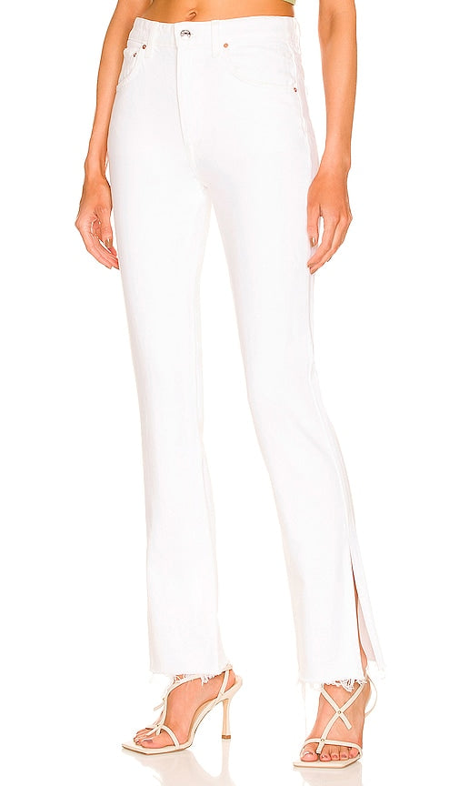 GRLFRND Harlow High Rise Boot in White - GRLFRND Harlow - Bottines taille haute en blanc - GRLFRND Harlow 白色高腰靴 - GRLFRND Harlow High Rise Boot in Weiß - GRLFRND Harlow 하이 라이즈 부츠화이트 색상 - GRLFRND Stivale alto Harlow in bianco