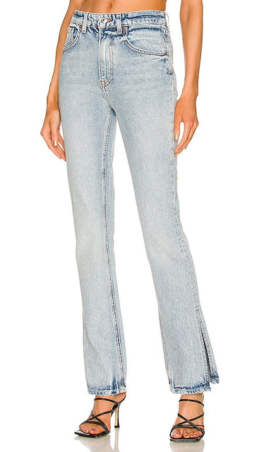 GRLFRND Harlow High Rise Boot in Blue - GRLFRND Harlow - Bottines taille haute en bleu - GRLFRND Harlow 蓝色高腰靴 - GRLFRND Harlow High Rise Boot in Blau - GRLFRND Harlow 하이 라이즈 부츠 블루 색상 - GRLFRND Stivale alto Harlow in blu