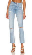 GRLFRND Karolina High Rise Straight Crop in Blue - GRLFRND Karolina - Short droit taille haute en bleu - GRLFRND Karolina 高腰直筒短款蓝色 - GRLFRND Karolina High Rise Straight Crop in Blau - GRLFRND Karolina 하이라이즈 스트레이트 크롭 색상 - GRLFRND Karolina Crop dritto a vita alta in blu