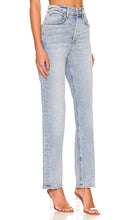 GRLFRND Cassidy Mid Rise Straight in Blue