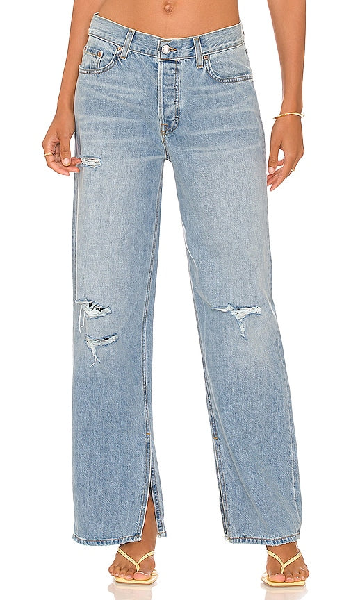 GRLFRND Liya Low Rise Boyfriend in Blue - GRLFRND Liya Boyfriend taille basse en bleu - GRLFRND Liya 低腰男友蓝衣 - GRLFRND Liya Low Rise Boyfriend in Blau - GRLFRND Liya 로우라이즈 보이프렌드 in 블루 - GRLFRND Liya fidanzato a vita bassa in blu