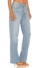 GRLFRND Liya Low Rise Boyfriend in Blue