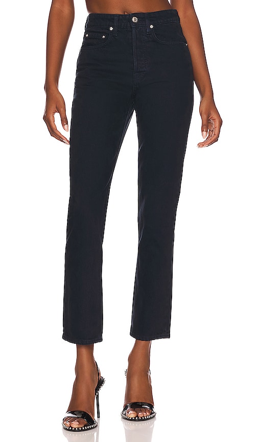 GRLFRND Karolina High Rise Straight Crop in Blue - GRLFRND Karolina - Short droit taille haute en bleu - GRLFRND Karolina 高腰直筒短款蓝色 - GRLFRND Karolina High Rise Straight Crop in Blau - GRLFRND Karolina 하이라이즈 스트레이트 크롭 색상 - GRLFRND Karolina Crop dritto a vita alta in blu