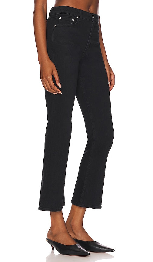GRLFRND Erin High Rise Flare in Black