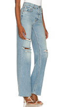 GRLFRND Brooklyn High Rise Straight in Blue