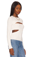 GRLFRND Kasia L/S Bandeau Sweater in Ivory