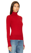 GRLFRND Merino Wool Turtleneck Sweater in Red