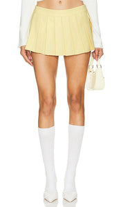 【関税込み】GUIZIO イエロー Fairfield ミニスカート Yellow Fairfield Miniskirt by GUIZIO on Sale