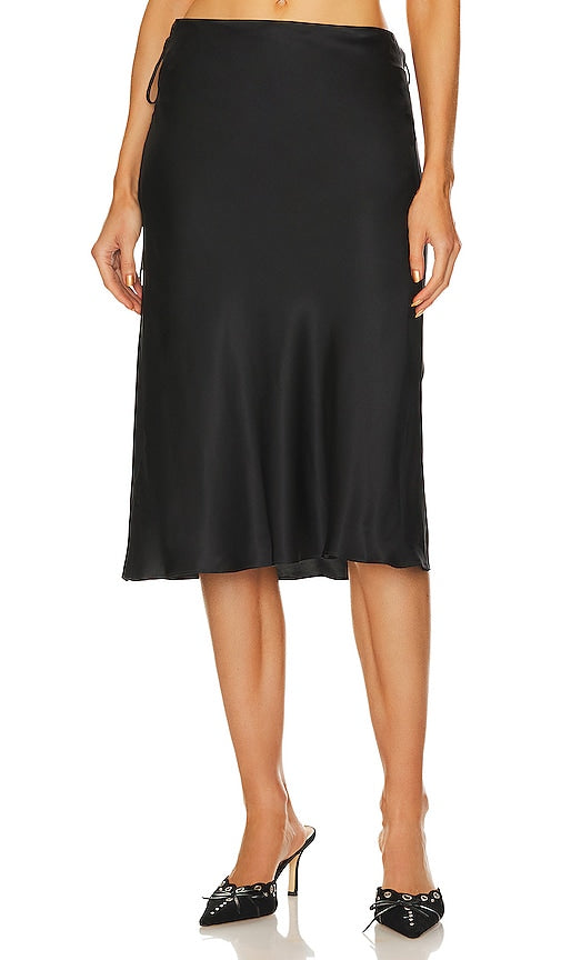 GUIZIO Mae Midi Skirt in Black - Jupe mi-longue GUIZIO Mae en noir - GUIZIO Mae 黑色中长半身裙 - GUIZIO Mae Midirock in Schwarz - GUIZIO MAE 미디 스커트 - Gonna midi GUIZIO Mae in nero