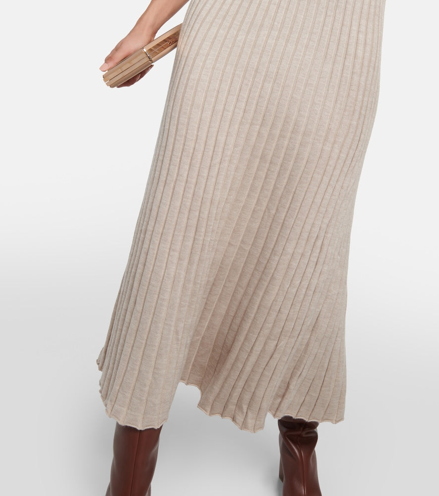Gabriela Hearst Amor silk and cashmere midi dress
