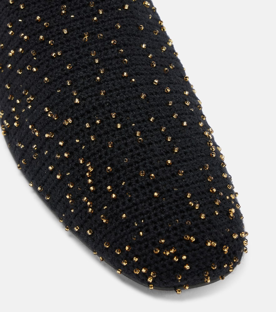 Gabriela Hearst Aris embellished knitted ballet flats