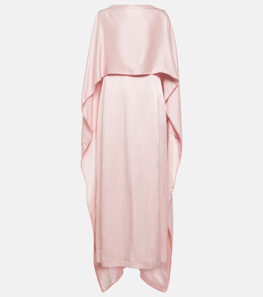 Gabriela Hearst Caped silk satin gown. 加布里埃拉·赫斯特披肩真丝缎礼服
